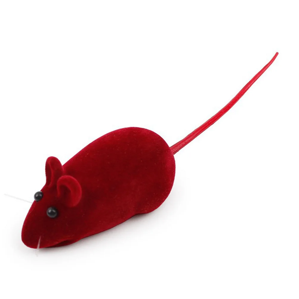 

16pcs Sound Mouse For Cat Interactive Play Sturdy Long-Lasting Furry Mice Pet Kitten Entertainment Decorative Noise Mouse