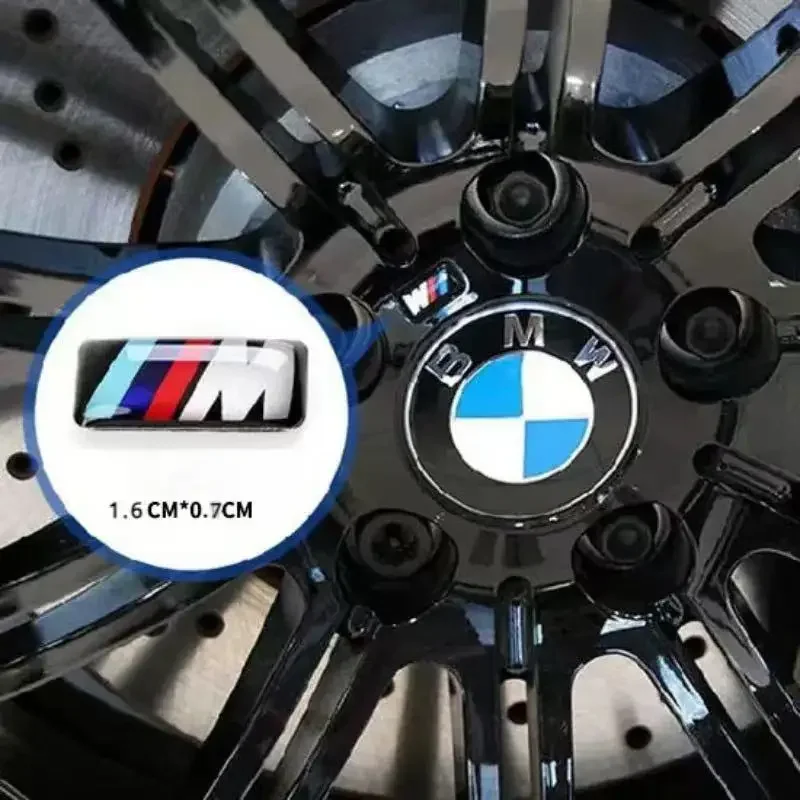 For All BMW E46 E39 E38 E90 E60 E36 F30 F20 X1 X3 X5 M Logo Car Steering Wheel Hub Caps Center Emblem Badge Sticker DIY Sticker