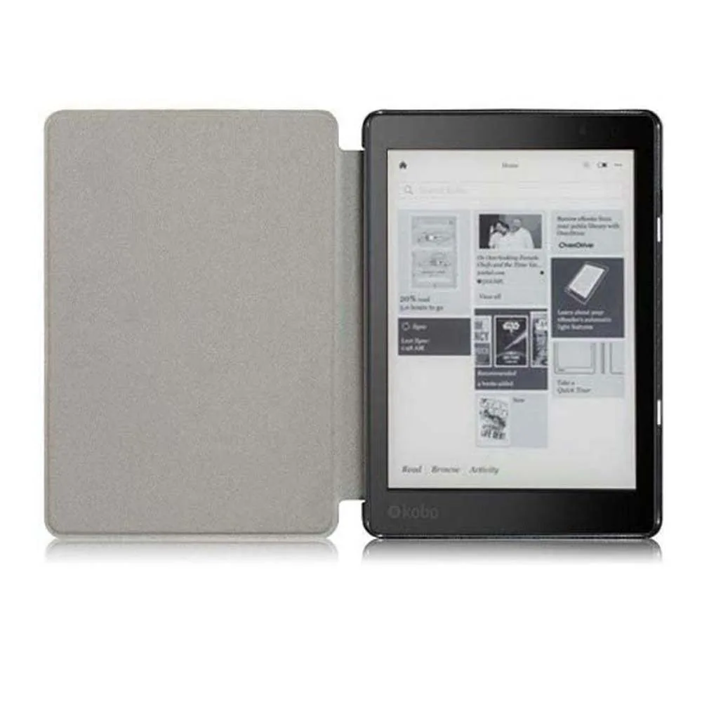Adequado para Kobo Aura H2O Edition 2 6,8 polegadas N867 capa protetora de couro capa magnética para dormir