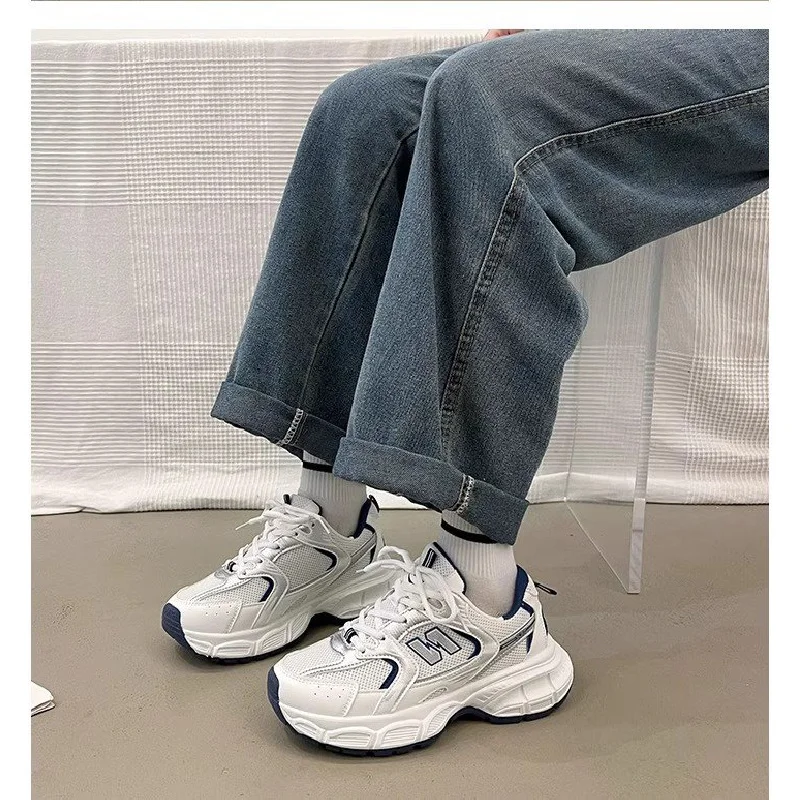 Women's Fashion Dad Shoes -Platform Mesh Running Sneakers，Breathable Casual Sports Shoes for Students，Everyday Training Shoes ​ image 6