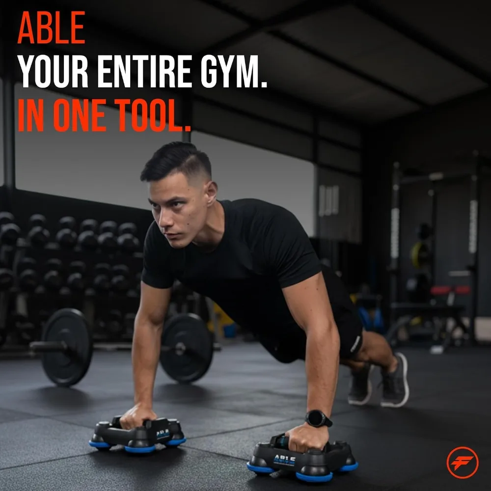 Multi-Directional Fitness Gliders - All-in-One Bodyweight Training System for Full Body, Chest & Ab Workouts