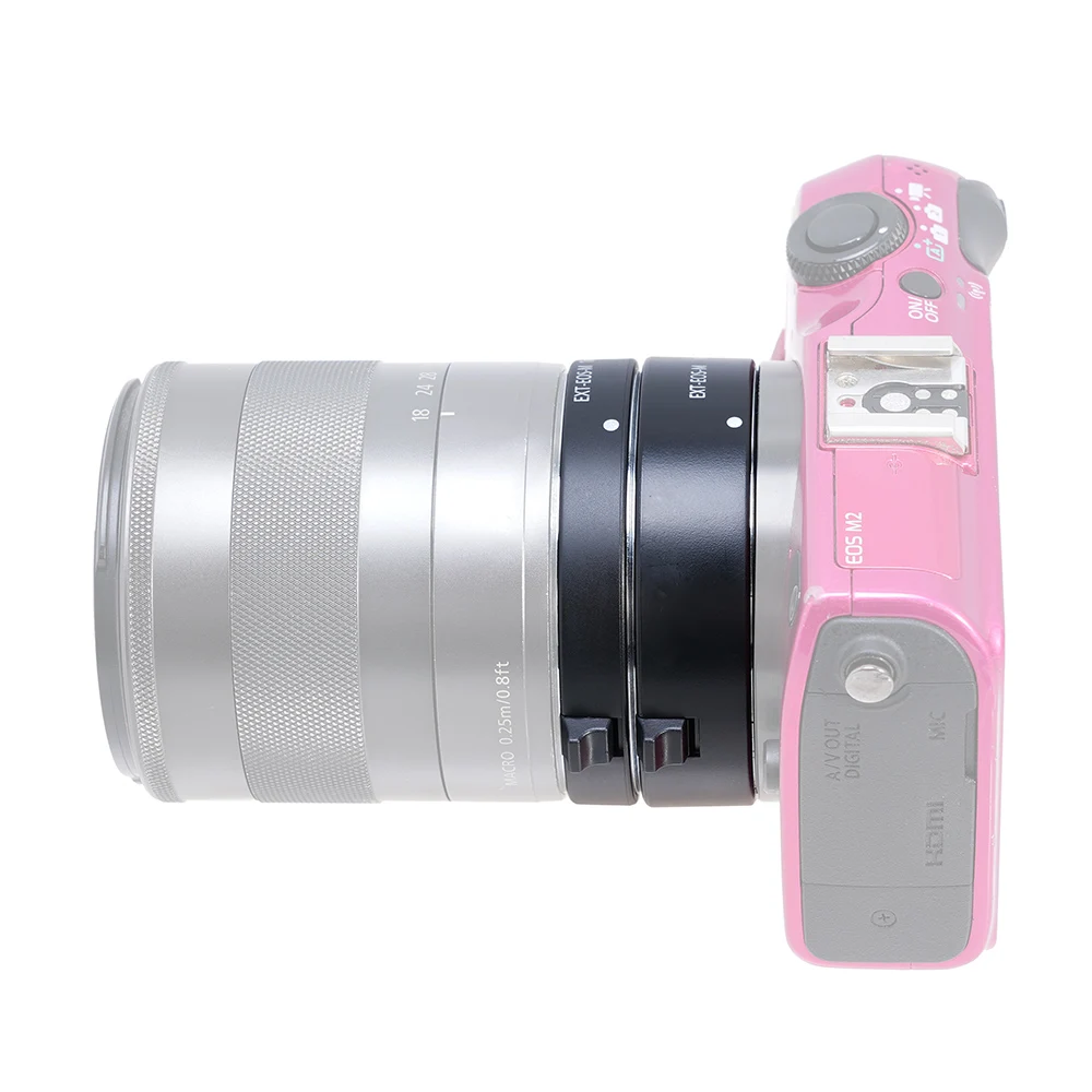 FOTGA-tubo de extensión Macro AF de enfoque automático electrónico, juego de 10 + 16mm para montaje Canon EOS M