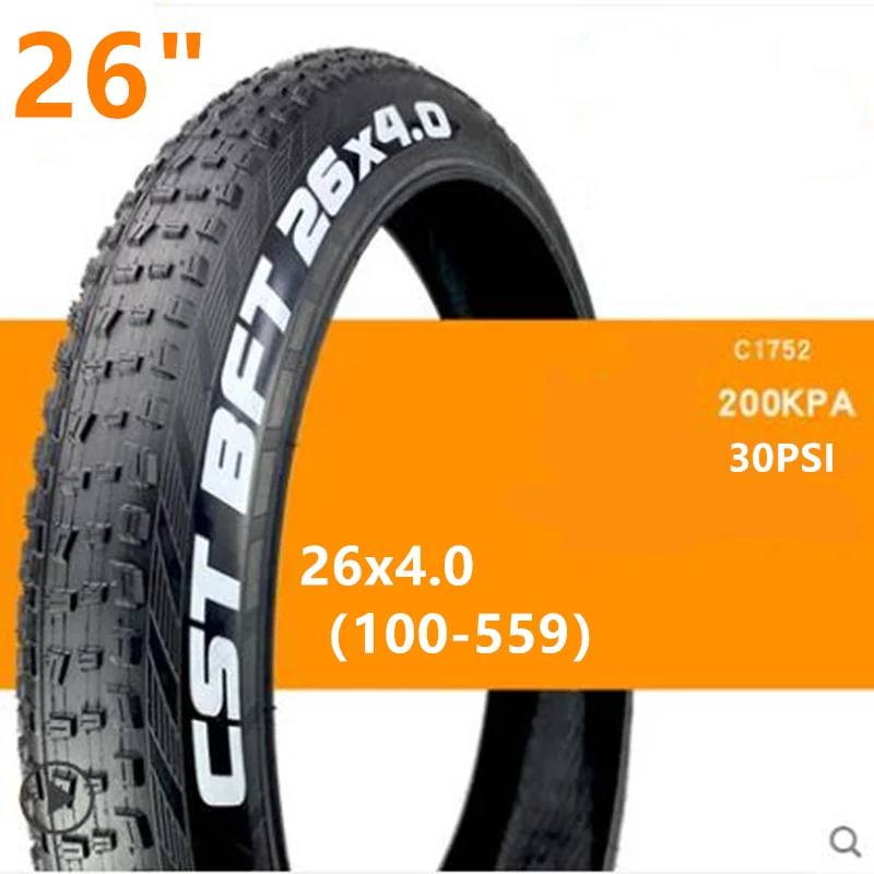 bicycle ATV tyre beach bike tire 26x4.0 city fat tyres snow bike tires wire bead For fat Electric Bike CST 24x4.0 20x4.0