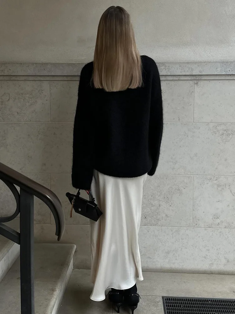 HH Women Fashion Skirts New Solid Satin Silk Texture Tight Skirt Woman Beach Style Chic And Elegant Women's Mermaid Skirt