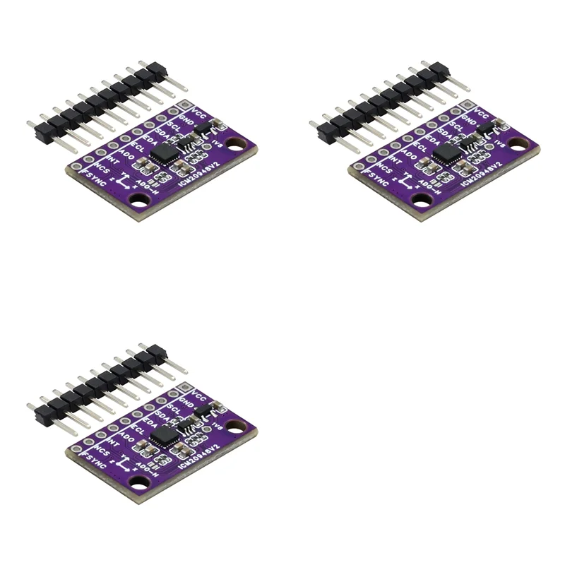 

[NEW A09R!】 3X GY-ICM20948V2 9DOF 9-Axis Sensor Acceleration Magnetic Field Sensor Module ICM20948V2 ICM-20948 Replaces MPU-9250