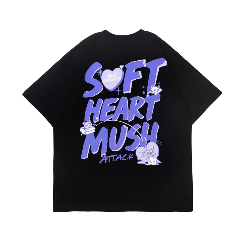 

Cartoon Letter Print Women T Shirt Harajuku Streetwear Fashion Woman Blouses Short Sleeve T-shirts Casual Y2k Clothes Tops