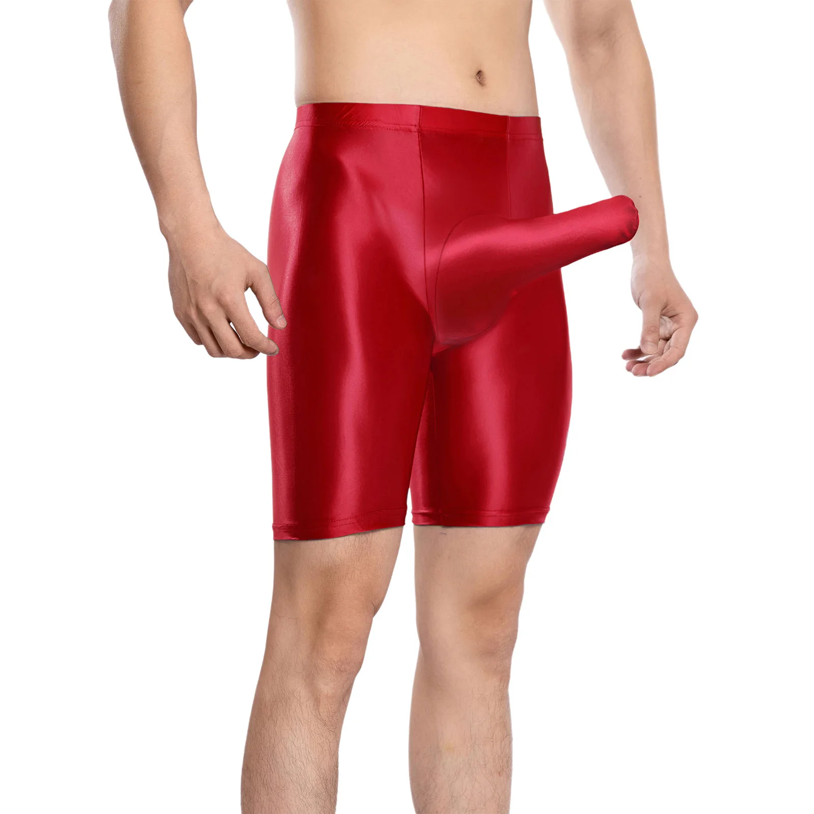 

Men Sexy Boxer Panties Elastic Waistband Elephant Pouch Underwear Shorts for Lingerie Dating Nightwear Stretchy Underpants