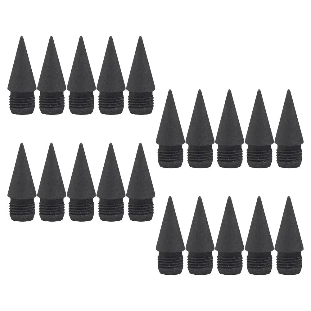 

20pcs Replaceable Pencil Tips Eternal Nibs Graphite Infinite Refillable Drawing Pencils Student Office Use Lightweight Practical