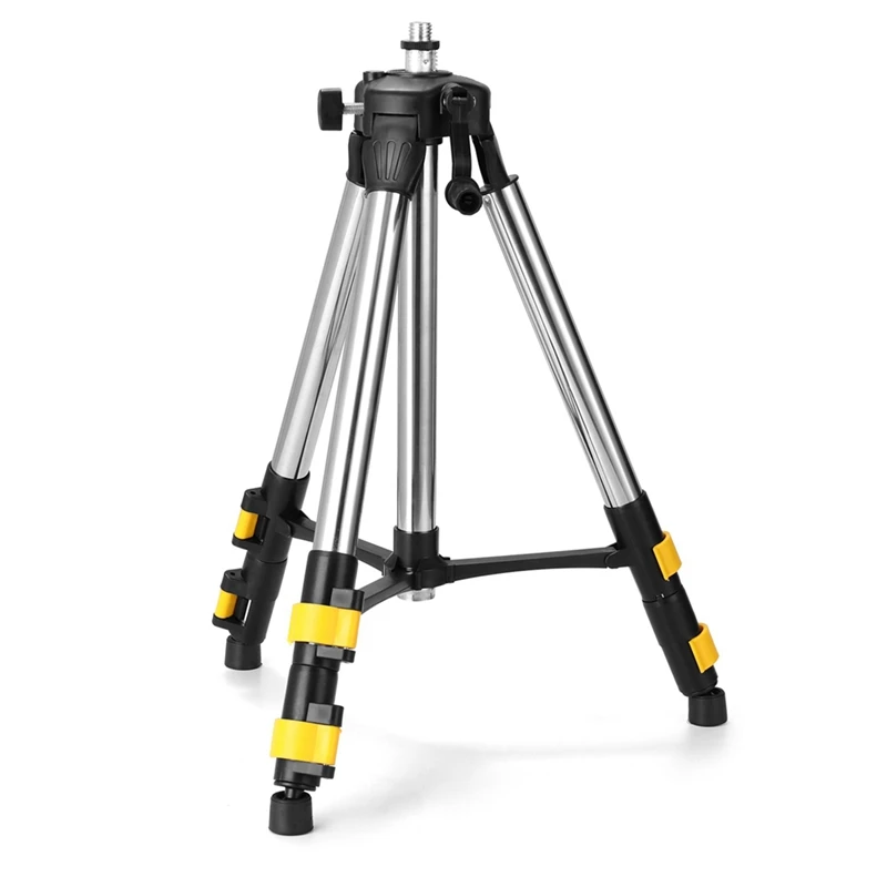 Barra de extensión de acero inoxidable con tres ajustes de altura, soporte de trípode para nivel láser, accesorios láser de nivel de burbuja, 1,2 M