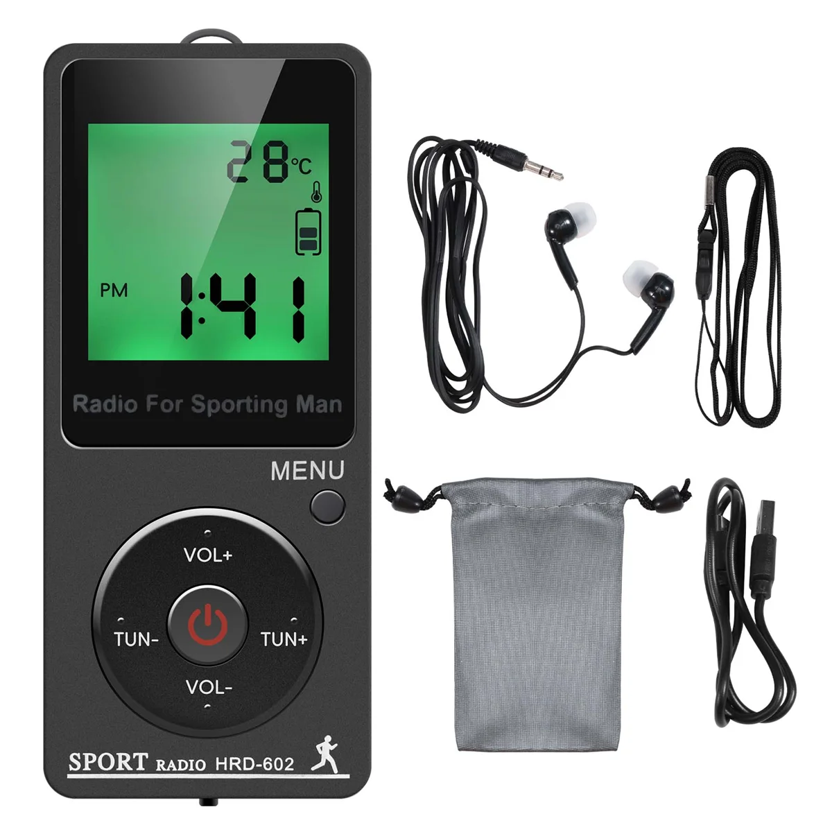 

Распродажа Портативное радио AM FM Персональное радио с наушниками Радио Walkman с перезаряжаемой батареей Цифровой дисплей Стерео радио