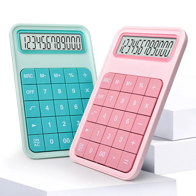 Luxmoc 12-Bit Large Screen Calculator Mini Handheld Students Business Office Finance Accounter Portable Miniature Calculatoer