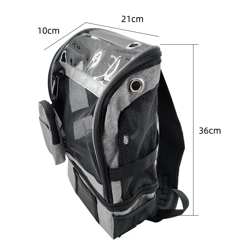 Portable Oxygen Concentrator Backpack Light Oxygen Machine Travel Storage Portable Bag Gray Compatible with Inogen One G3/G5 view 3