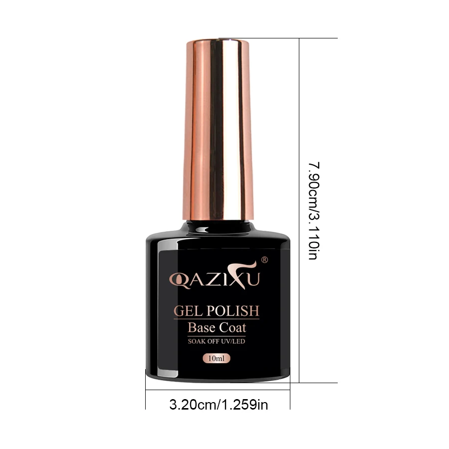 QAZIXU 1-2 قطعة 10 مللي مجموعة فنية للأظافر من الجل مع معطف أساسي ومعطف علوي نقع قبالة UV LED هلام البولندية لأداة تصميم فن الأظافر #6