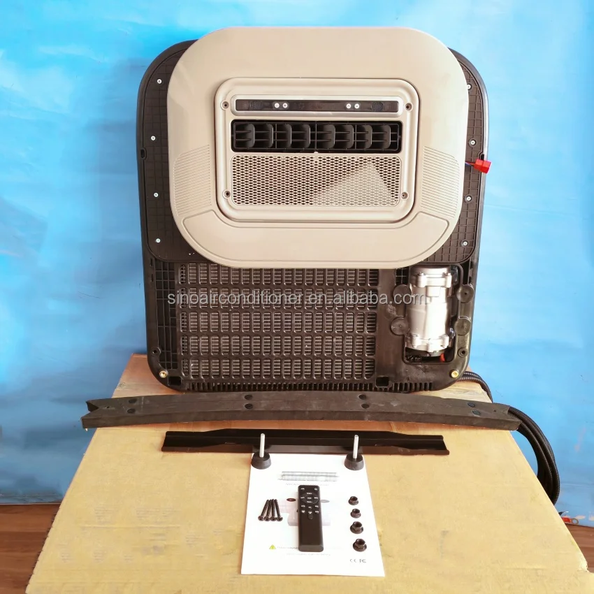 رافعة شوكية كهربائية AC تبريد جرار 12 فولت 24 فولت شاحنة وقوف السيارات مكيف الهواء لمقصورة الشاحنة #3