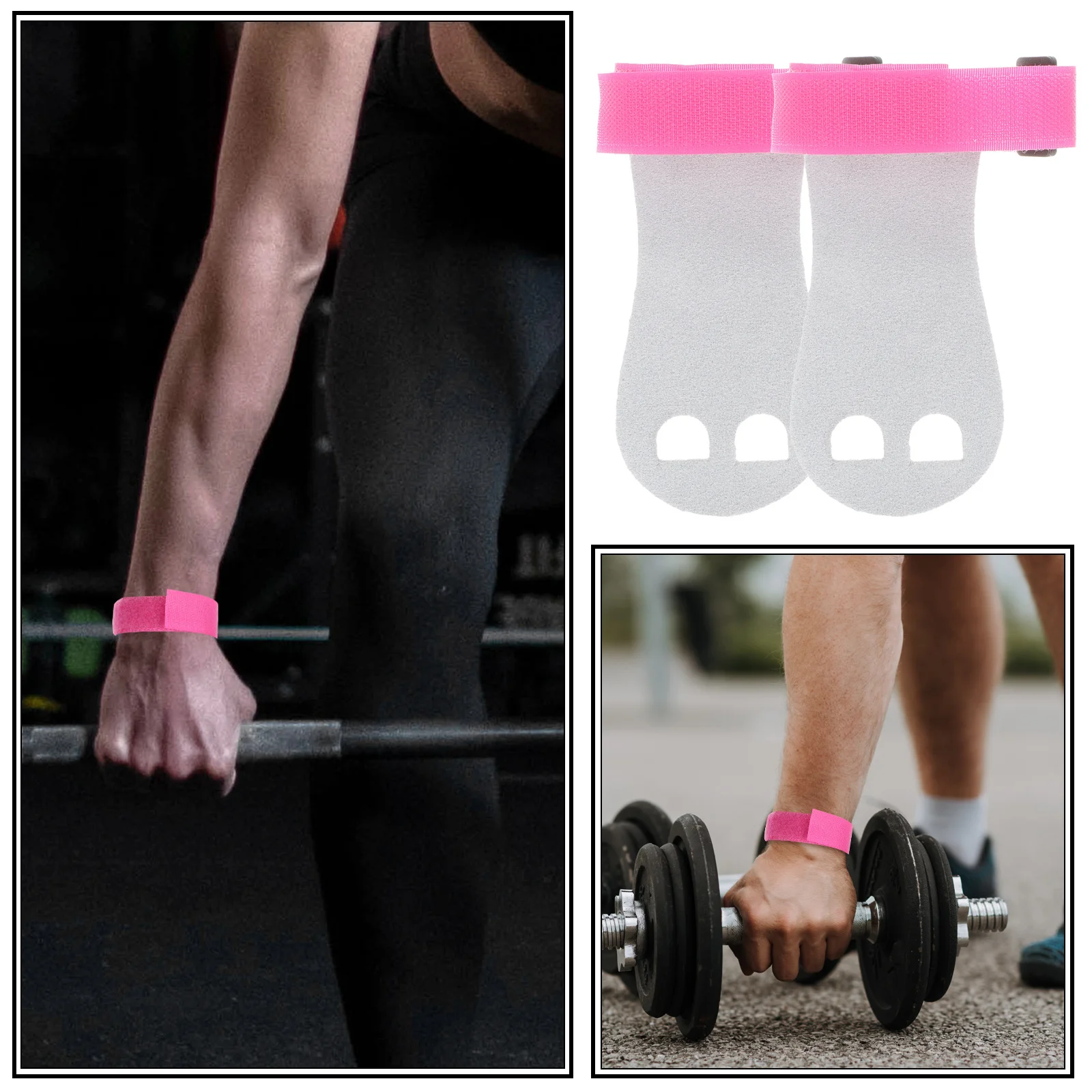 

Weightlifting Hand Grips Gym Gloves for Men Weight-lifting Fitness Palm Protectors