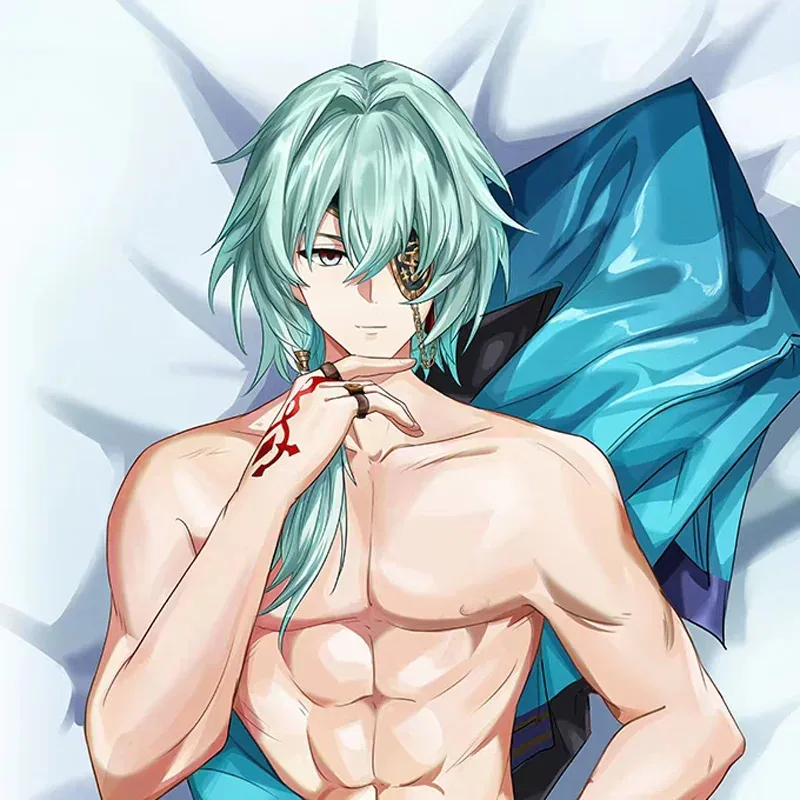 لعبة هونكاي ستار السكك الحديدية Anaxagoras تأثيري Dakimakura وسادة حالة العناق.. زي أنيمي أوتاكو كامل الجسم 2 الجانب المخدة غطاء