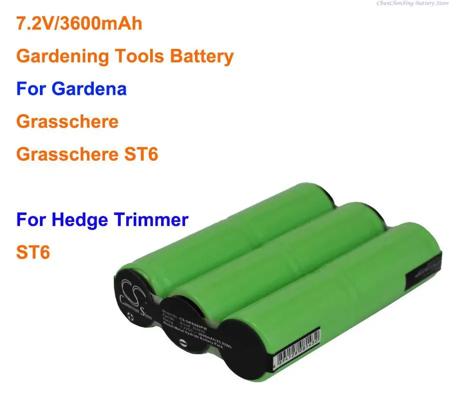 Cameron Sino 3600mAh Gardening Tools Battery for Gardena Strauchschere, Grasschere ST6, Grasschere ST 6, For Hedge Trimmer ST6