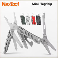 NexTool Mini Flagship Multitool 10 in 1 Mini Pocket Knife EDC Keychain Multi Tool Folding Pliers Scissors Bottle Opener