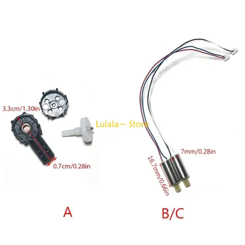 Y4QA Durable Positive Negative Motor Set for Remote Control Crafts Spare Parts  for Various Flying Devices Quadcopters