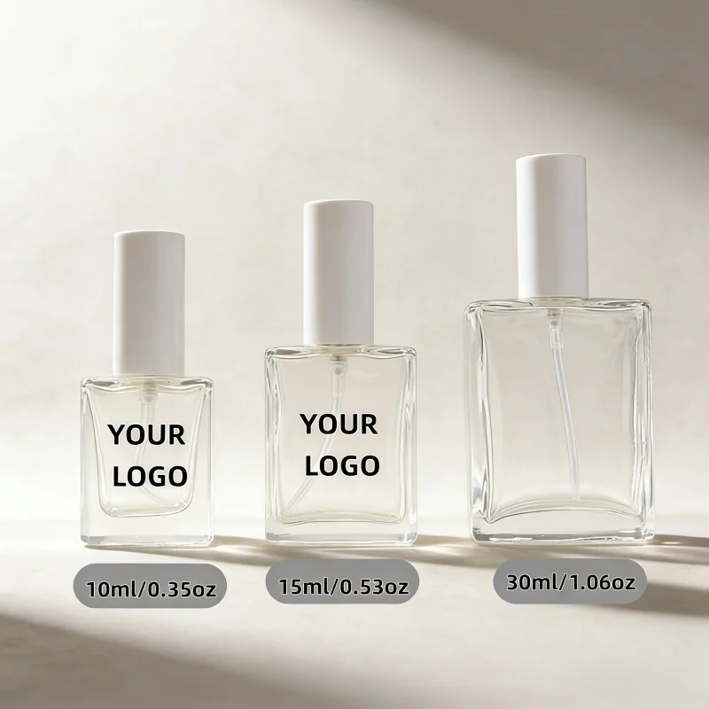 【Logo Custom】100Pcs Customized 10ml/15ml Multi-color Optional Glass Bottle Suitable for Beauty Packaging Container Material