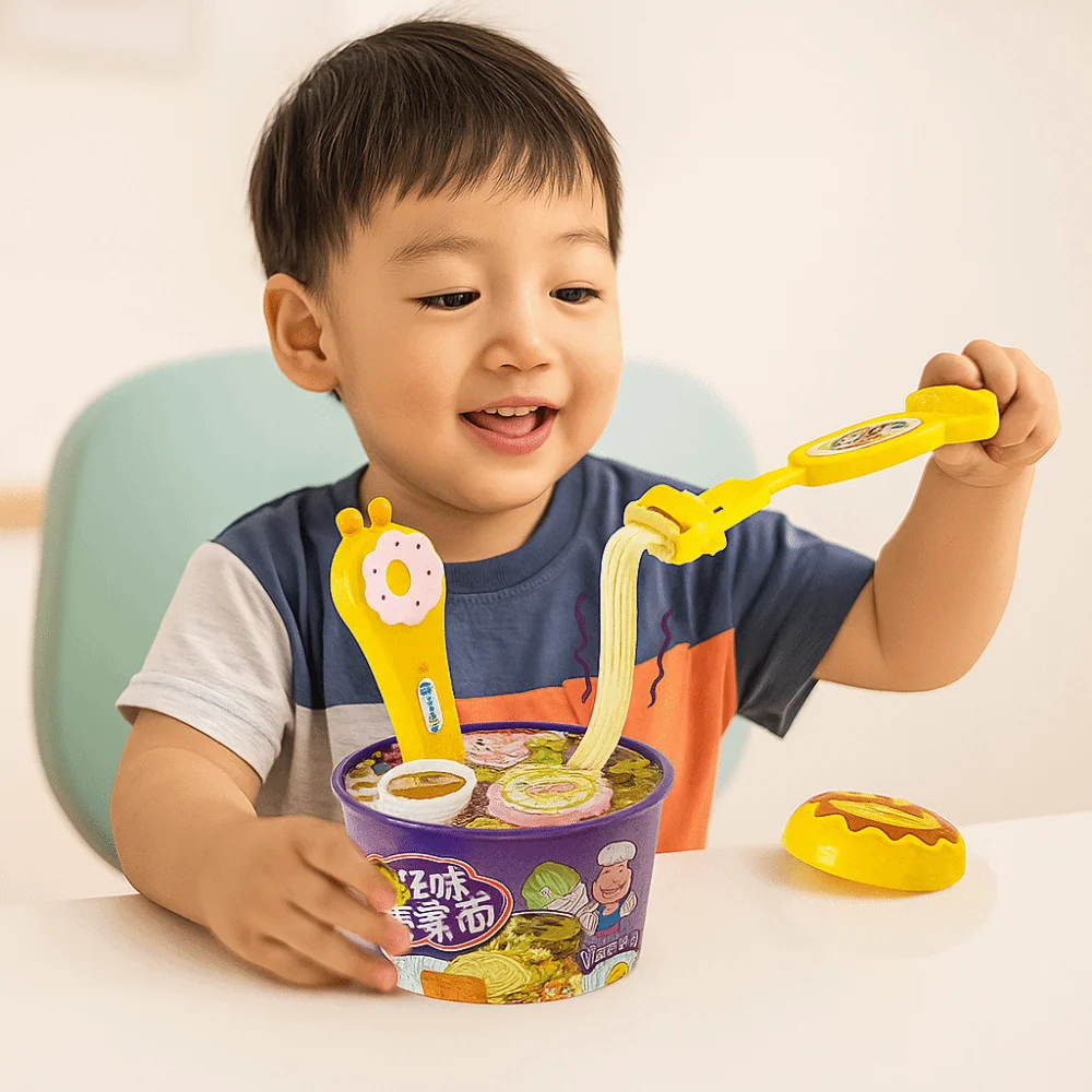 Simulated Ramen Feeding Toy Role Play Early Education Food Feeding Toys Desktop Ornament Cartoon Play House Toys Kids Children