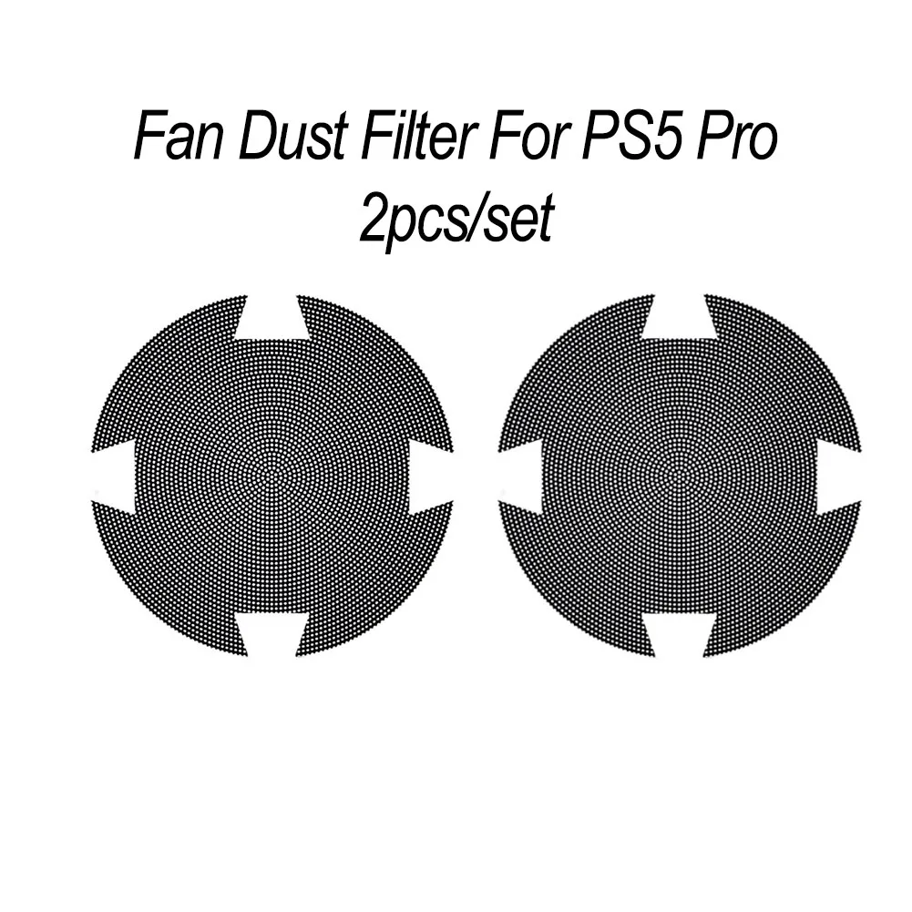 Fan Dust Filter Cover For PS5 Pro Heatsink Fan PVC With Cooling Vents Cooling Fan Dustproof Mesh Game Accessories