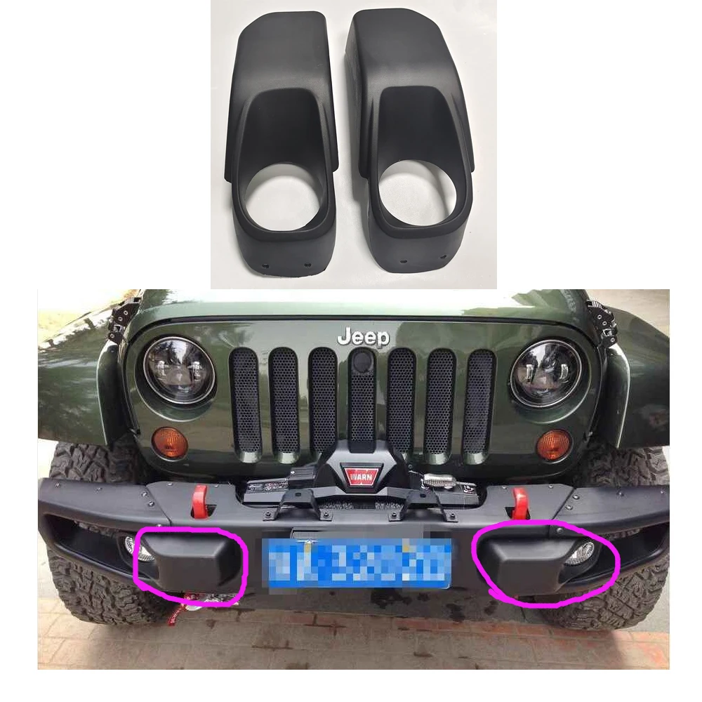 

Lantsun J087-8 fog lamp cover for Jeep for wrangler JK 10th anniversary front bumper