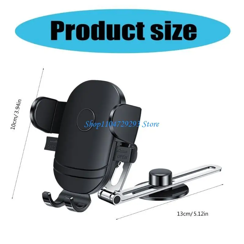 حامل هاتف Y2GD حامل هاتف دوار ذاتي اللصق مضاد للصدمات وقابل للطي