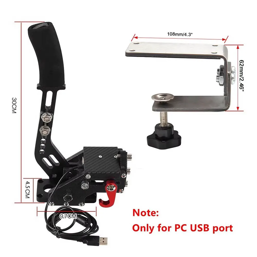 PC USB Handbrake For Logitech G25/27/29 T300 T500 SIM Racing Games Fanatecosw Dirt Rally Hand Brake System