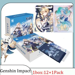 New Star Wish Genshin Impact Cards Project TCG Game Lumine Booster Box Collection Cards Games Rare SSR Toys Birthday Gifts