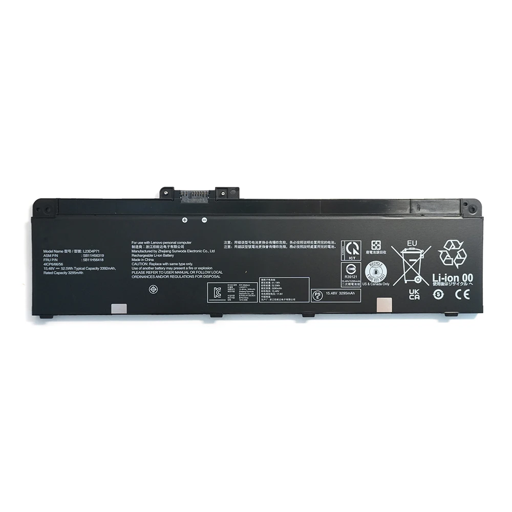 NEW L23D4P71 15.48V 52.5Wh 3295mAh Laptop Battery For Lenovo ThinkPad T14 Gen 5 Gen 6 P14s Gen 5/6 Series L23M4P72 L23B4P70