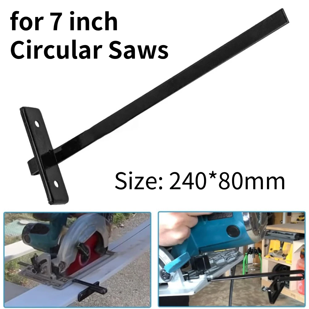 1Pcs 240x80mm Depth Gauge Metal Circular Saw Rip Fence For 7 Inch Electric Circular Saw Scale Cutting Machine Measuring Tools