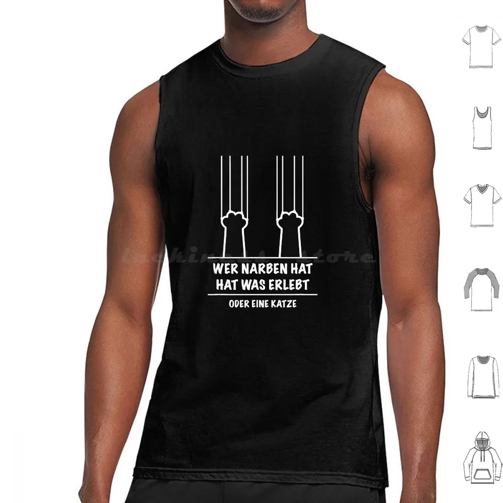 Who Has Scars Has What Experiences Or Tank Tops Vest Sleeveless Scars Experiences Cat Scars Cat Experiences Kitty Kitten Pet
