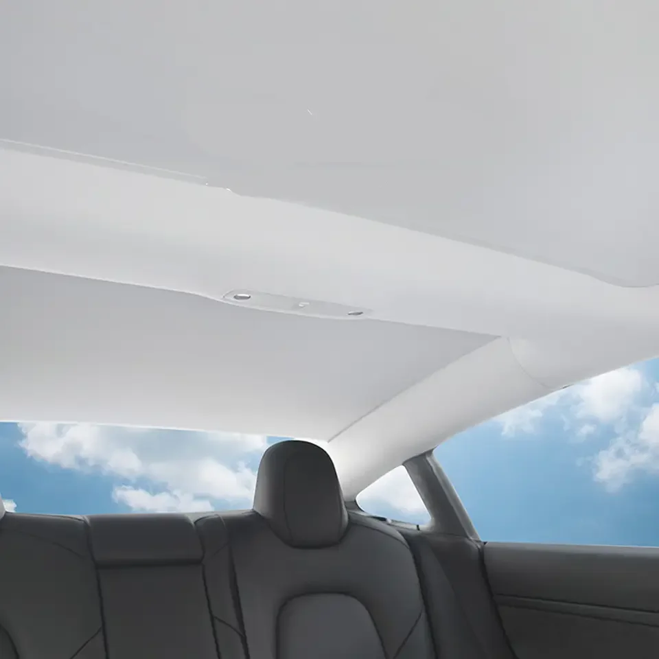 2023 Car Accessories Power Panoramic Sunroof Retractable Roof Sun Protection Sunroof Electric Sunshade For Tesla Model 3