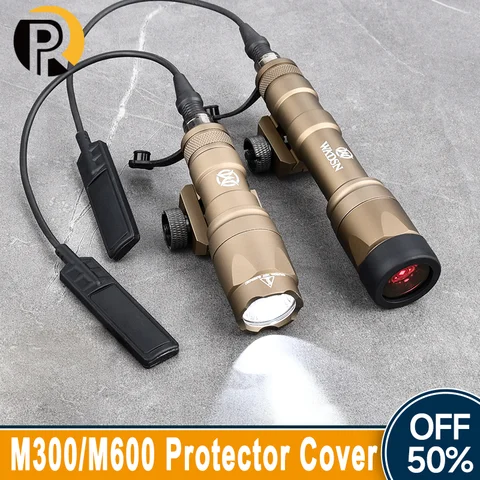 전술 SF Surefir M300A M600C 손전등 400/600 루멘 백색광 25.4mm 램프 커버 맞춤 렌즈 사냥 Airsoft 액세서리