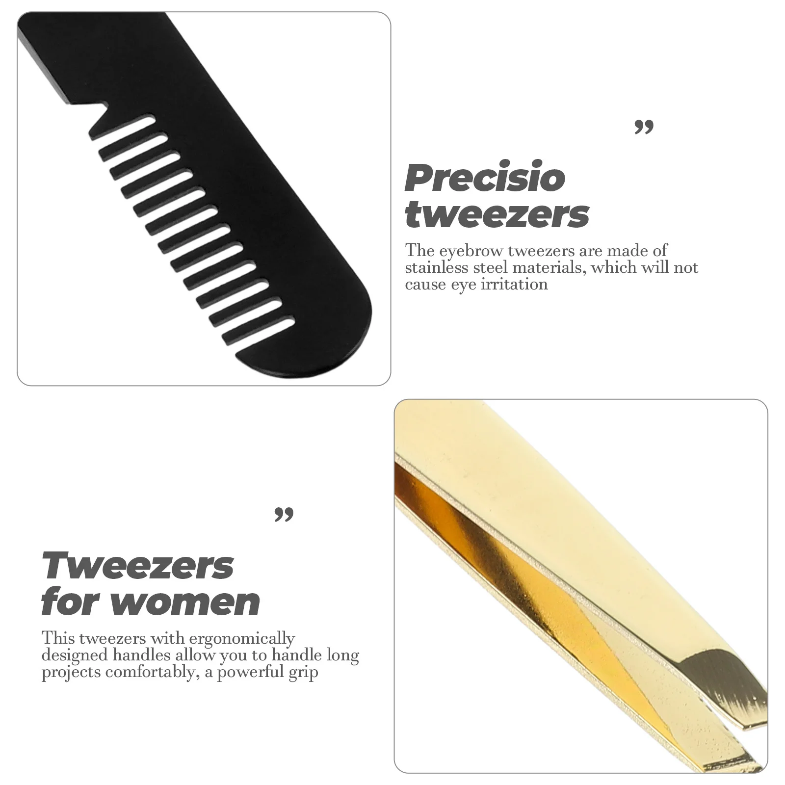 4 pçs pinças de sobrancelha de aço inoxidável profissional pinças inclinadas conjunto ferramentas de beleza de remoção de pêlos faciais para mulheres