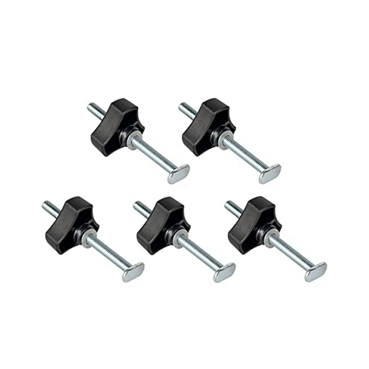 

5 Pack M8 T Track Bolts Knob Kit 4 Inch T Slot Bolts with Washers T Track Accessories for Woodworking Jigs