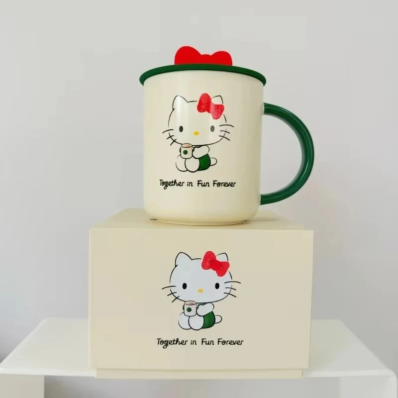 Nueva edición limitada caliente Sanrio Hello Kitty taza bonita de marca tazas de paja taza de acero inoxidable tazas coleccionables regalos de Halloween