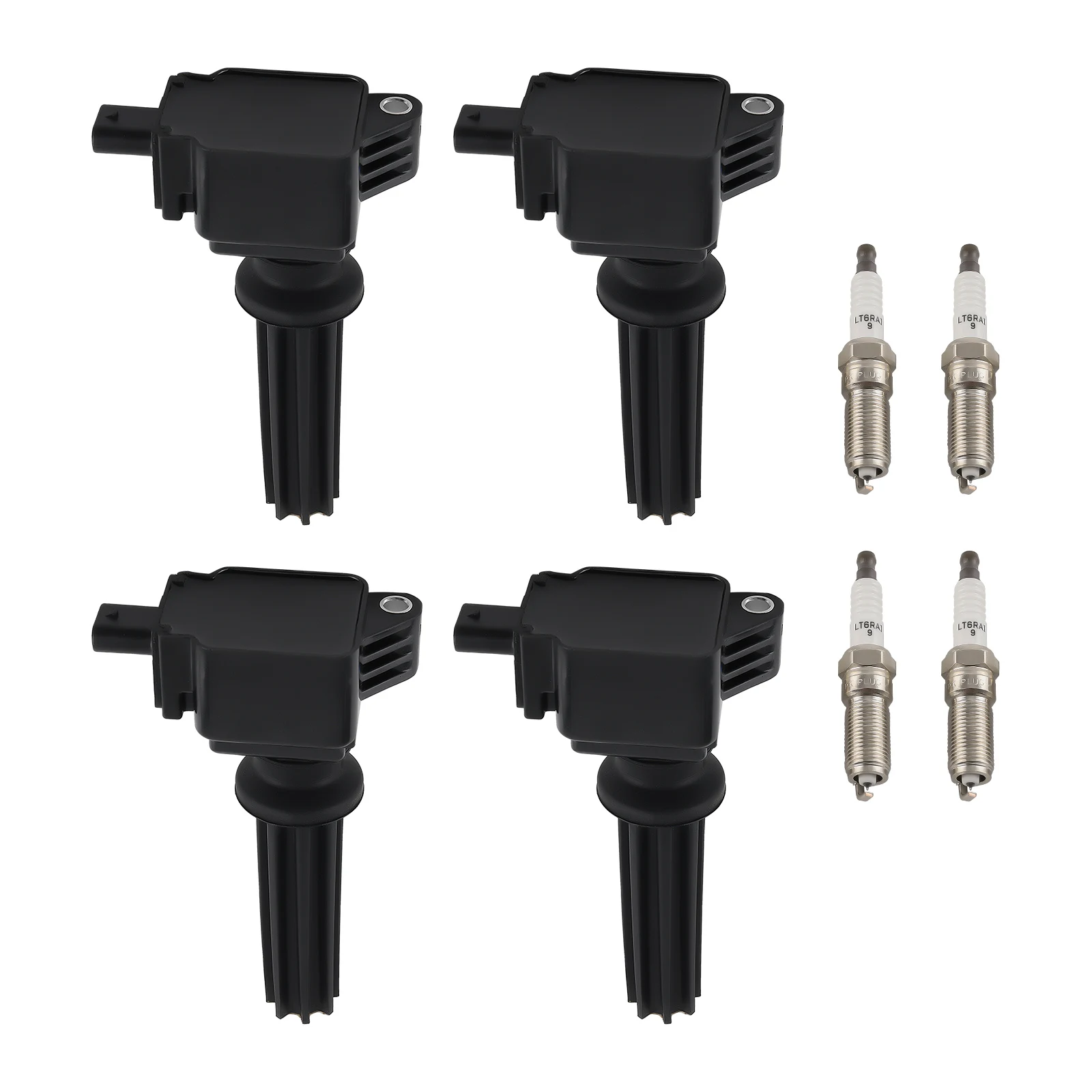

Set of 4 Ignition Coil & Spark Plug for Jaguar Ford Edge Focus Lincoln MKC UF670
