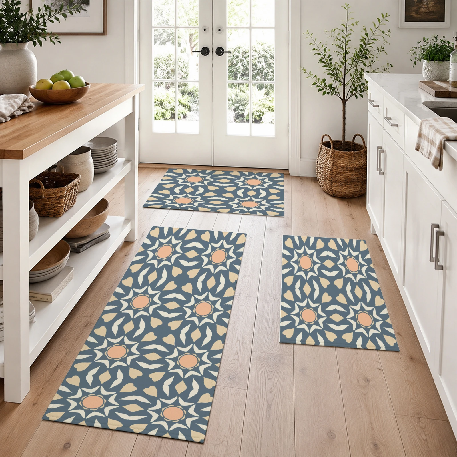 1 Piece Kitchen Floor Mat Bathroom Carpet Living Room Rug Bedroom Rug Entrance Mat Washable Non-Slip Carpet Room Decor
