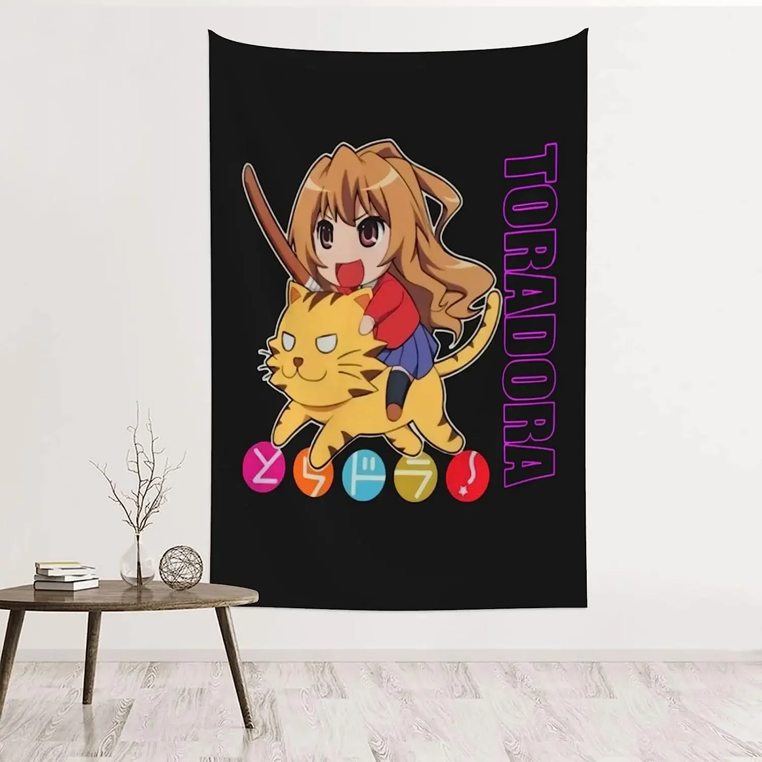 Anime Toradora Hanging Home Decor Tapestry For Bedroom Curtains Dormitory Door Tapestry One Size