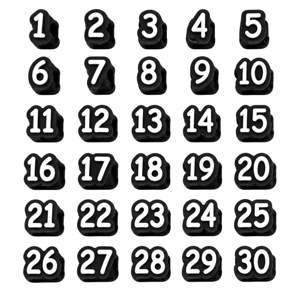 50pcs Soft Pencil Tracking Markers Reusable Cute Numbered Pencil Toppers Silicone Reusable Pencil Labels Adults