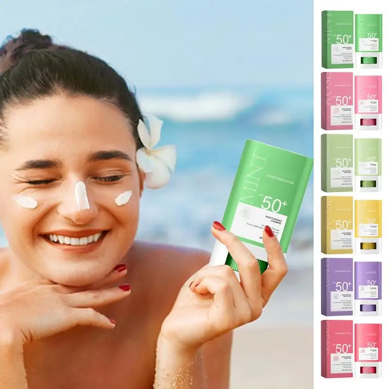 Face Body Sunscreen Stick SPF 50 Broad Spectrum UV Protection Waterproof Sunstick Sunscreen Cream Isolation Sunblock Stick