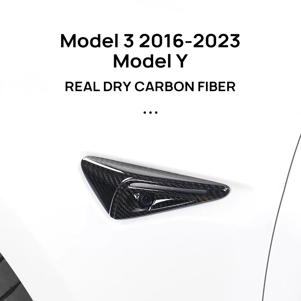 

Для Tesla Model 3 Y HW 3,0, автомобильный указатель поворота, боковая камера, защитная крышка, украшение из настоящего углеродного волокна, аксессуары для автотюнинга