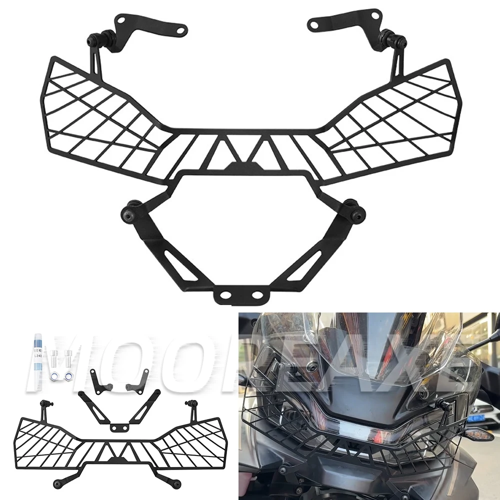 

For CFMOTO 800MT-X 800MTX Motorcycle Front Fairing Headlight Head Light Lamp Net Protection Grille Guard Cover Mesh Lampshad