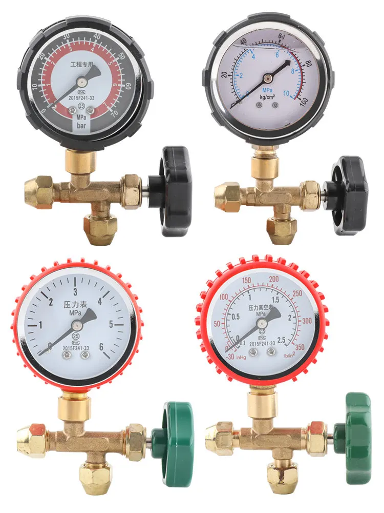 Pressure Vacuum Gauge Refrigerator Air Conditioner Fluoride Leak Detector Pressure Refrigerant Refrigeration Maintenance