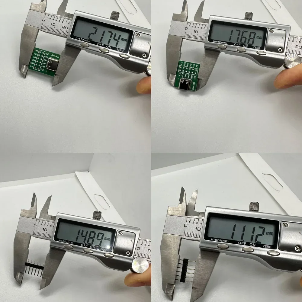 1 PCS USB TYPE-C para DIP PCB Conector Pinboard Placa de Teste Solda Feminino Dip Pin Header Adaptador