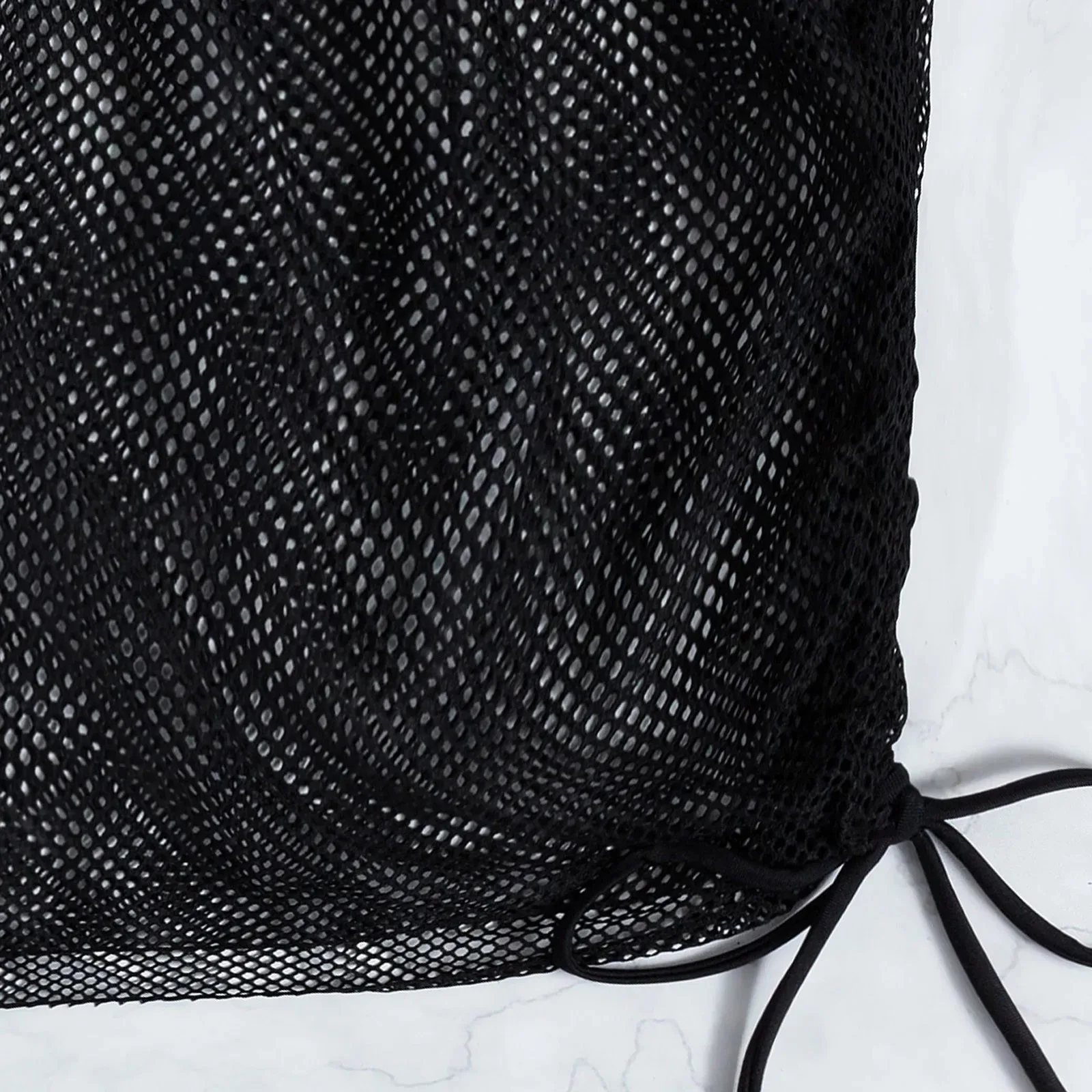 Sexy Black Mesh Women'S Swimming Trunks See-Through Mesh Sheer Swimsuit Bottom Swim Shorts Hollow Boxer Cover Ups Plus Size 5XL