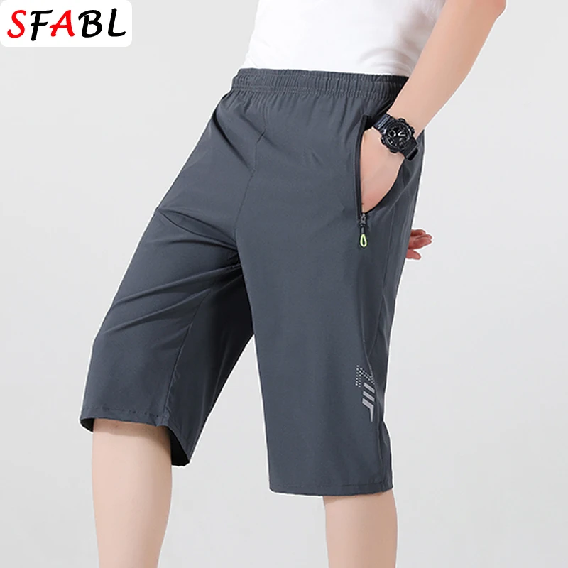 

New Fashion Sports Shorts Men Summer Quick-drying Breathable Drawstring Shorts Male Beach Short Pants for Men New Trendy Bottom