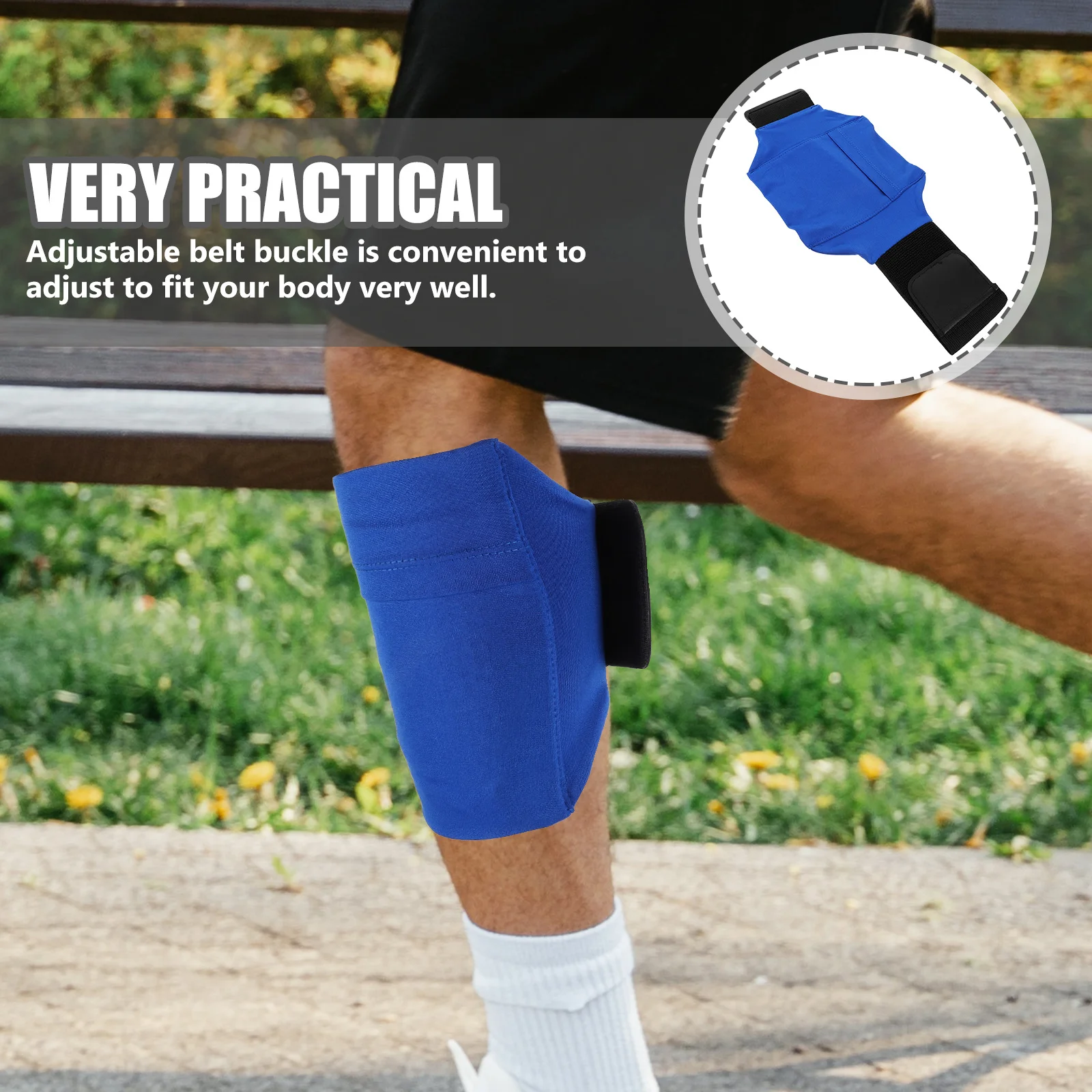 

Sports Phone Leg Bag Elastic Adjustable Belt Nonslip Leg Pouch Phone Holder for Running Cycling Hiking Outdoor Use